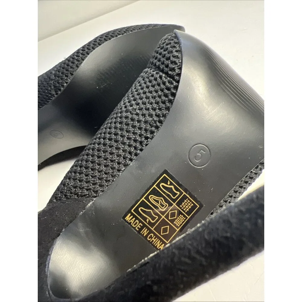 TINSTREE Set Of 2 Pointed Toe Heel Ankle Booties Stiletto Boots Black Green SZ 5 - Picture 14 of 16